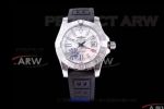 Perfect Replica GF Factory Breitling Avenger II GMT White Face Stainless Steel Case 43mm Watch